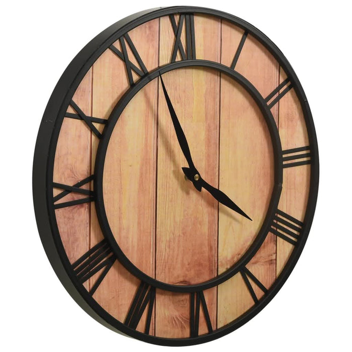 Ceas de perete, maro și negru, 39 cm, fier și MDF - WALTI WALTI