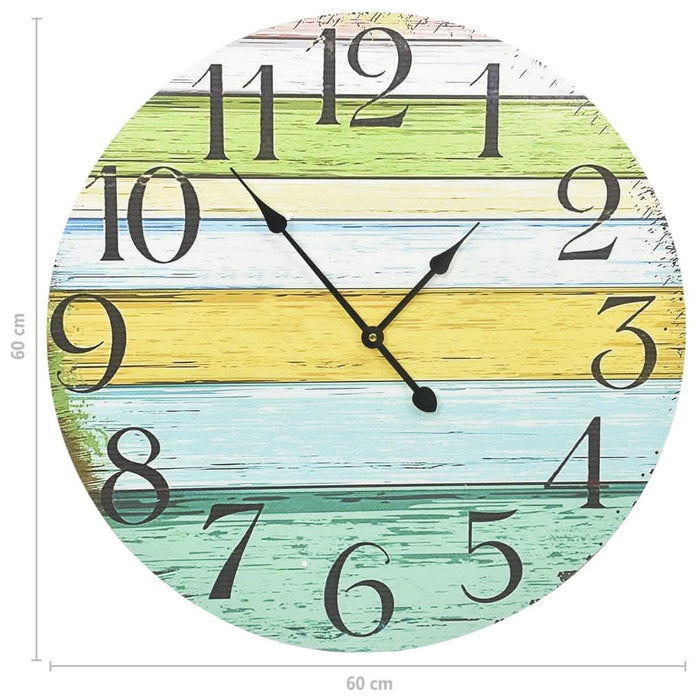 Ceas de perete, multicolor, 60 cm, MDF - WALTI WALTI