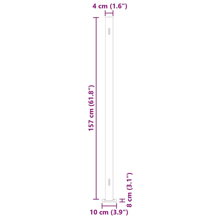 Copertină laterală retractabilă de terasă, albastru, 600x160 cm - WALTI WALTI