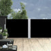 Copertină laterală retractabilă de terasă, negru, 140 x 1200 cm - WALTI WALTI