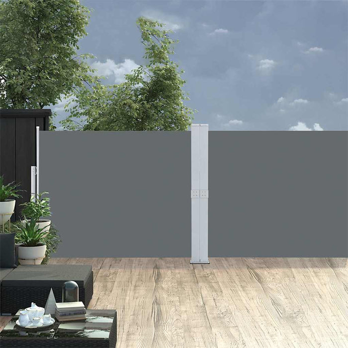 Copertină laterală retractabilă de terasă antracit 140x1200 cm - WALTI WALTI