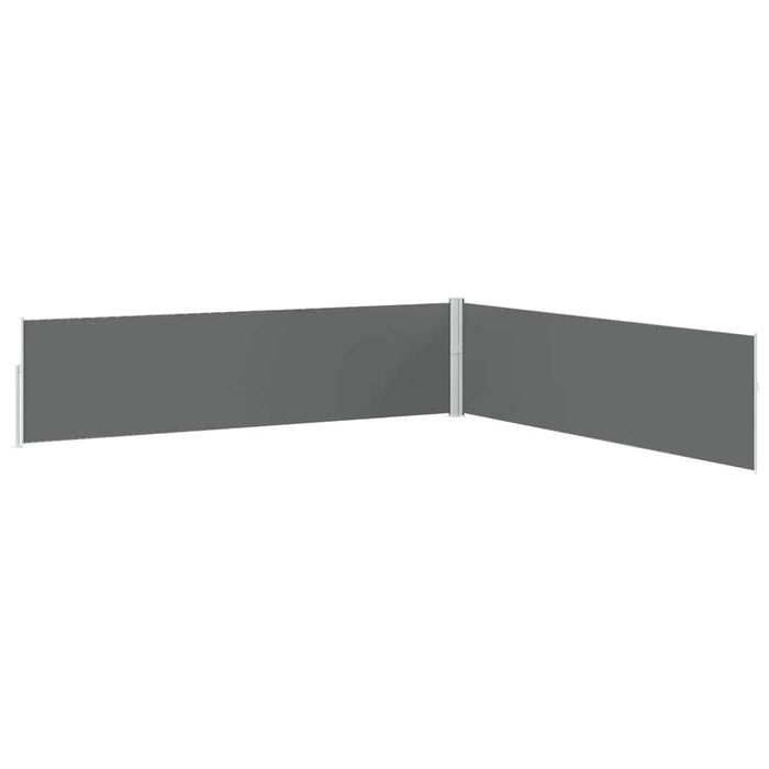 Copertină laterală retractabilă de terasă antracit 170x1200 cm WALTI