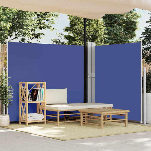 Copertină laterală retractabilă de terasă, albastru, 170x1200cm - WALTI WALTI