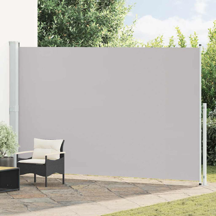 Copertină laterală retractabilă de terasă, gri, 220x500 cm - WALTI WALTI