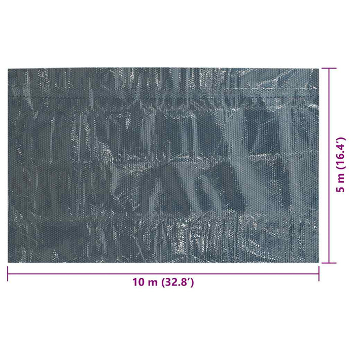 Folie solară plutitoare piscină, negru/albastru, 1000x500 cm PE - WALTI WALTI