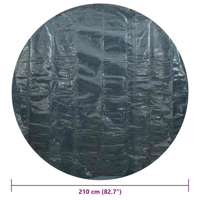 Folie solară plutitoare piscină, negru/albastru, 210 cm, PE - WALTI WALTI
