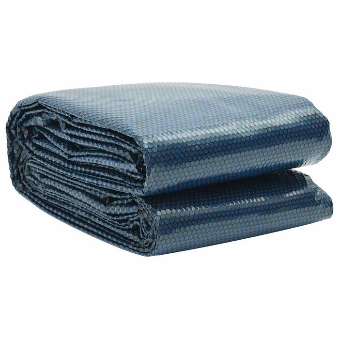 Folie solară plutitoare piscină, negru/albastru, 356 cm, PE - WALTI WALTI