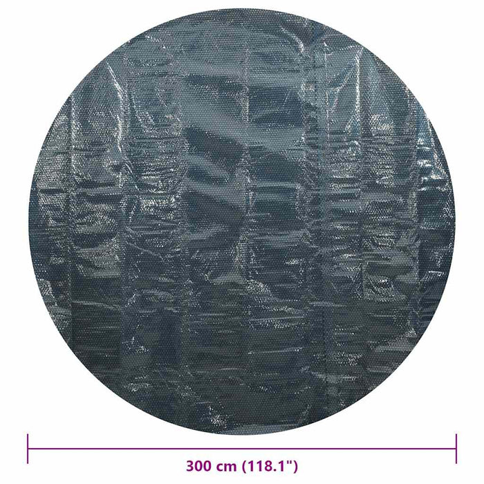 Folie solară plutitoare piscină, negru/albastru, 356 cm, PE - WALTI WALTI