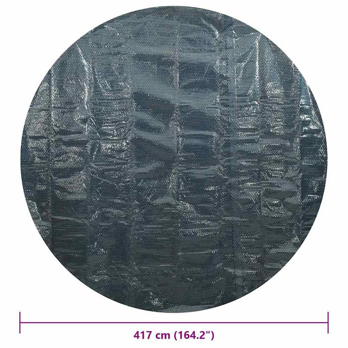 Folie solară plutitoare piscină, negru/albastru, 417 cm, PE - WALTI WALTI