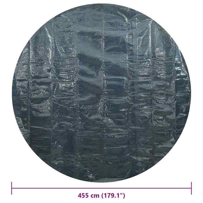 Folie solară plutitoare piscină, negru/albastru, 455 cm, PE - WALTI WALTI