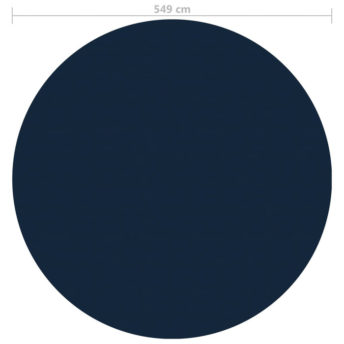 Folie solară plutitoare piscină, negru/albastru, 549 cm, PE WALTI