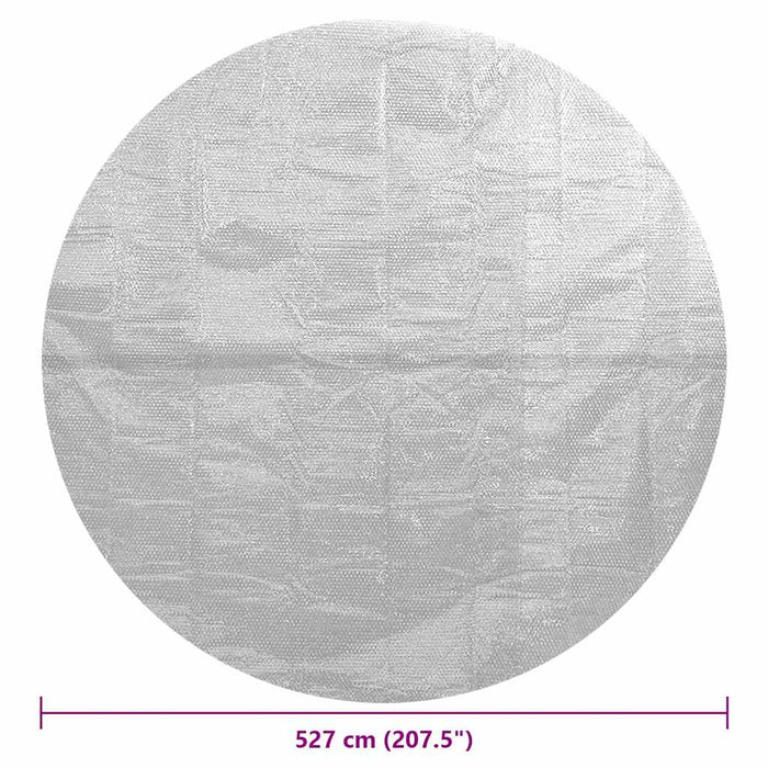 Folie solară plutitoare de piscină, gri, 527 cm, PE - WALTI WALTI