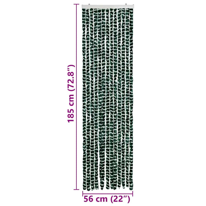 Perdea pentru insecte, verde și alb, 56 x 185 cm, chenille - WALTI WALTI