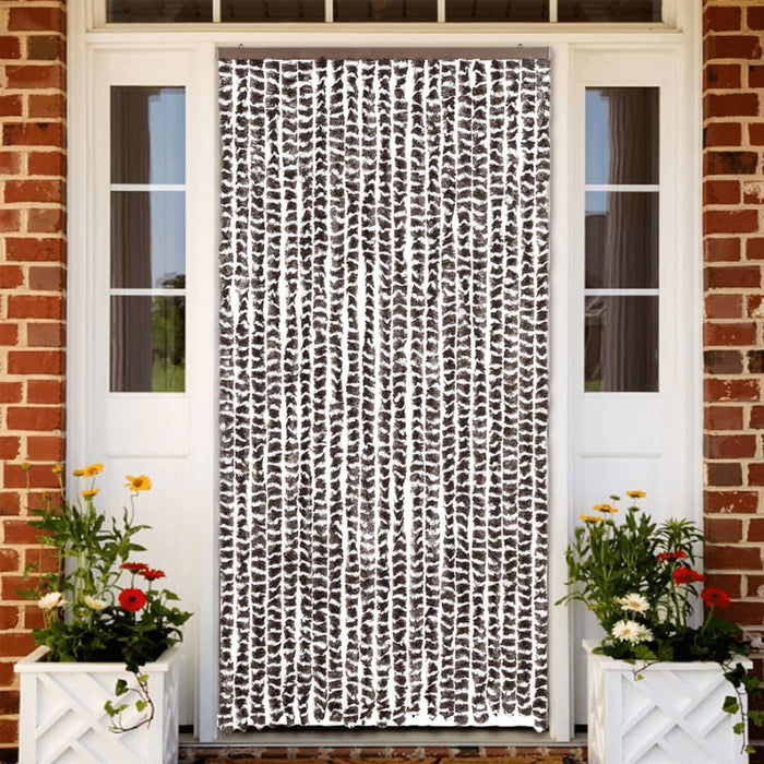 Perdea pentru insecte, maro și alb, 90 x 220 cm, chenille - WALTI WALTI