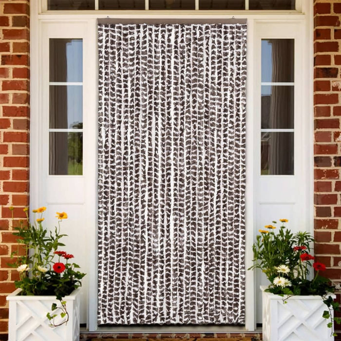 Perdea pentru insecte, maro și alb, 100 x 220 cm, chenille - WALTI WALTI