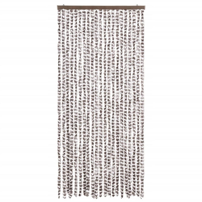 Perdea pentru insecte, gri taupe și alb, 90 x 220 cm, chenille - WALTI WALTI