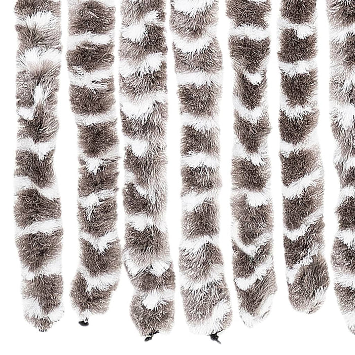 Perdea pentru insecte, gri taupe și alb, 90 x 220 cm, chenille - WALTI WALTI