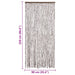 Perdea pentru insecte, gri taupe și alb, 90 x 220 cm, chenille - WALTI WALTI