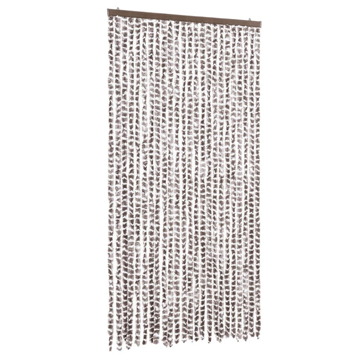 Perdea pentru insecte, gri taupe și alb, 100 x 220 cm, chenille - WALTI WALTI