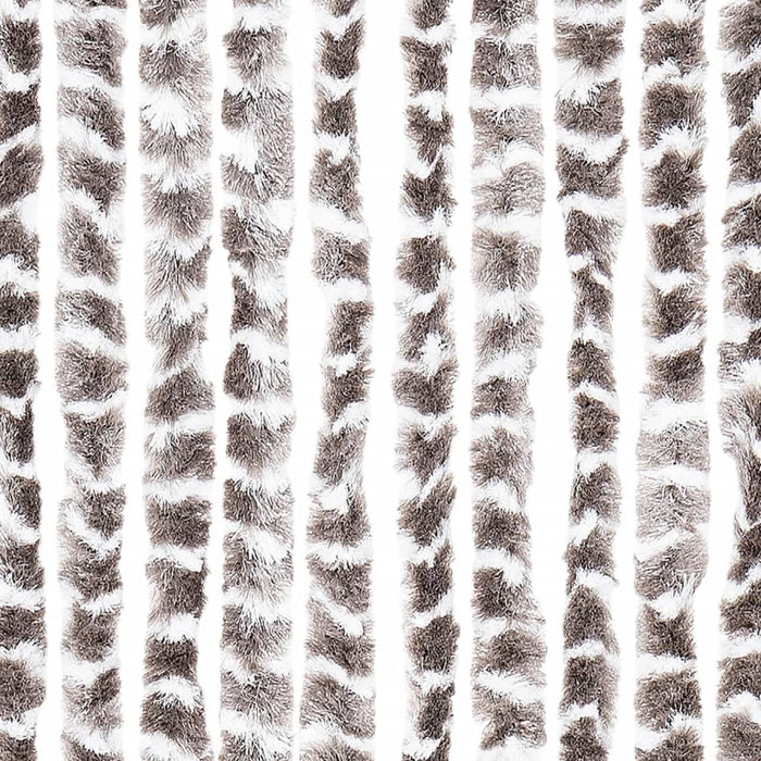 Perdea pentru insecte, gri taupe și alb, 100 x 220 cm, chenille - WALTI WALTI