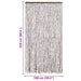 Perdea pentru insecte, gri taupe și alb, 100 x 220 cm, chenille - WALTI WALTI