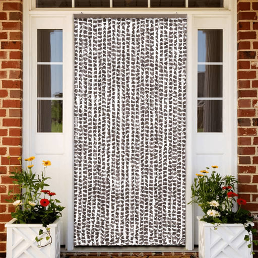 Perdea pentru insecte, gri taupe și alb, 100 x 220 cm, chenille - WALTI WALTI