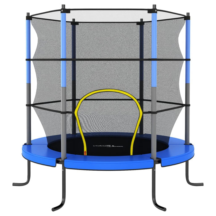 Trambulină cu plasă de siguranță, albastru, 140x160cm, rotund - WALTI WALTI