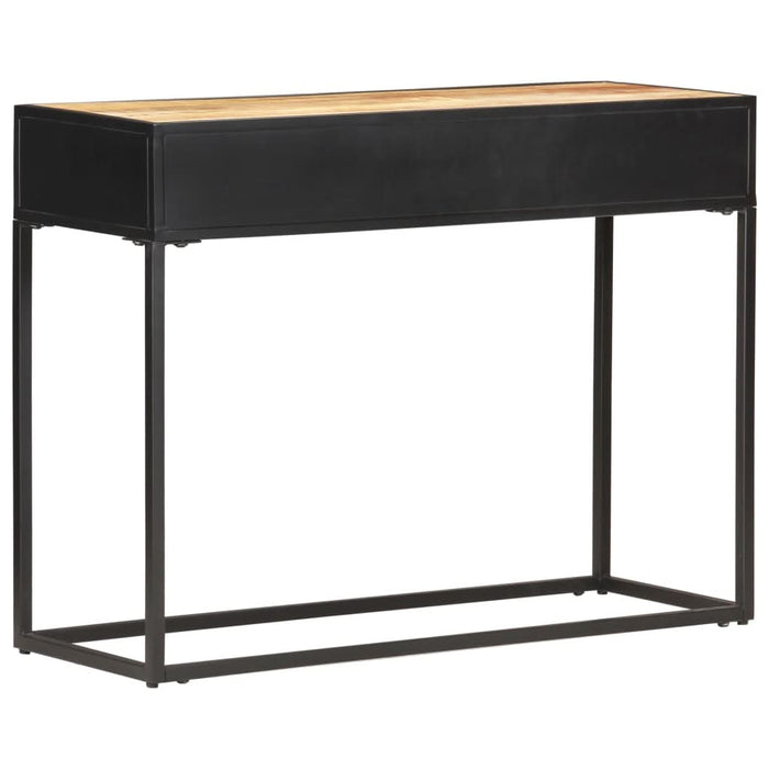 Masă consolă 100x35x75 cm lemn mango nefinisat/trestie naturală - WALTI WALTI