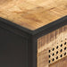 Masă consolă 100x35x75 cm lemn mango nefinisat/trestie naturală - WALTI WALTI