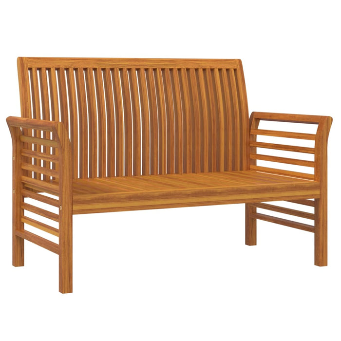 Set mobilier grădină cu perne alb crem, 2 piese, lemn masiv - WALTI WALTI