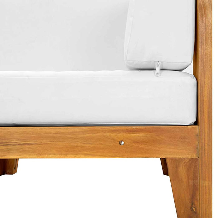 Set mobilier de grădină cu perne, 2 piese, lemn masiv de acacia WALTI
