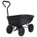 Cărucior manual de grădină basculabil, negru, 300 kg, 75 L - WALTI WALTI