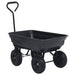 Cărucior manual de grădină basculabil, negru, 300 kg, 75 L - WALTI WALTI
