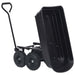 Cărucior manual de grădină basculabil, negru, 300 kg, 75 L - WALTI WALTI