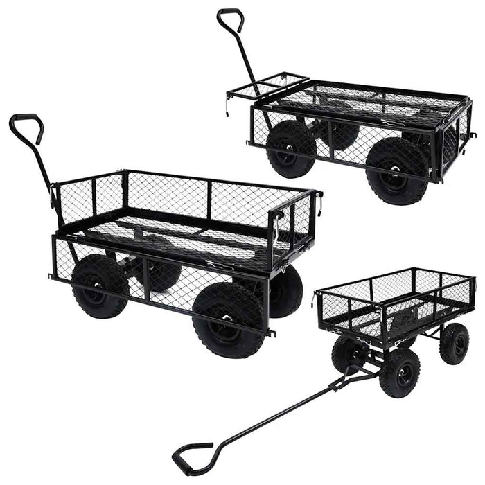 Cărucior manual de grădină, negru, 250 kg - WALTI WALTI