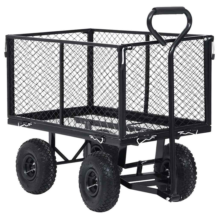 Cărucior manual de grădină, negru, 350 kg - WALTI WALTI