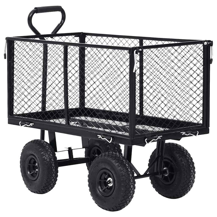 Cărucior manual de grădină, negru, 350 kg - WALTI WALTI