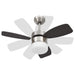 Ventilator tavan cu iluminare/telecomandă, maro închis, 76 cm - WALTI WALTI