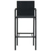 Scaune de bar, 4 buc., negru, poliratan - WALTI WALTI