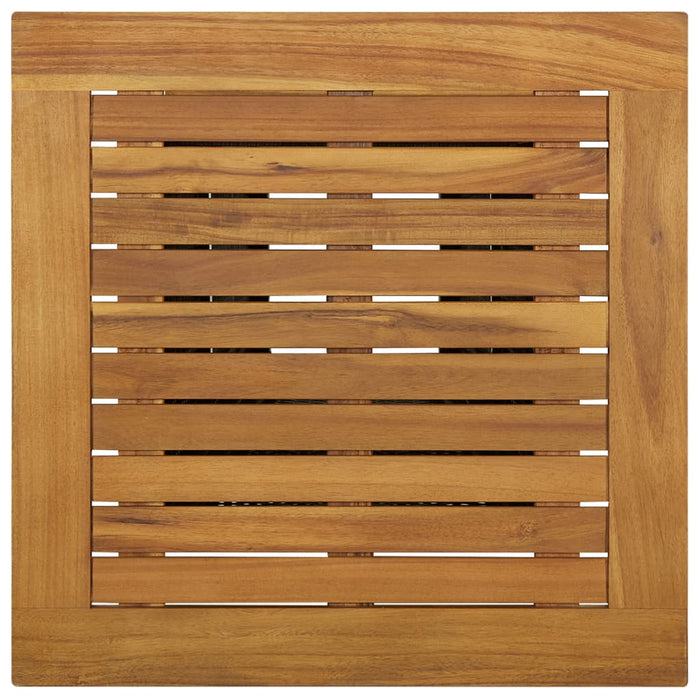 Masă de bar, negru, 60x60x110 cm, poliratan/lemn masiv acacia - WALTI WALTI