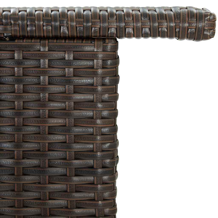 Masă de bar de grădină, maro, 120x55x110 cm, poliratan - WALTI WALTI