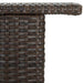 Masă de bar de grădină, maro, 120x55x110 cm, poliratan - WALTI WALTI