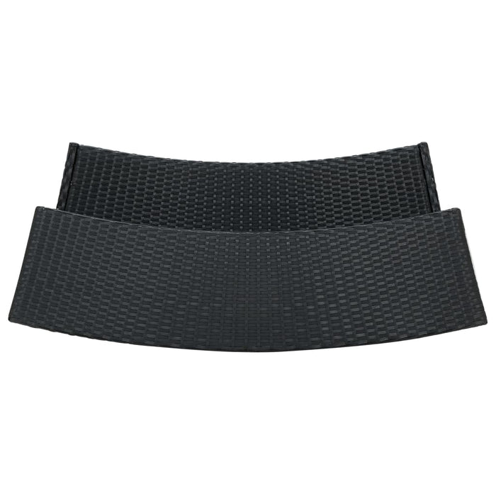 Masă de bar de grădină, negru, 120x55x110 cm, poliratan - WALTI WALTI