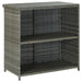 Set mobilier de bar, 3 piese, gri, poliratan - WALTI WALTI