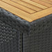Set mobilier de bar, 3 piese, negru, poliratan - WALTI WALTI