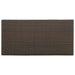 Masă de bar cu raft depozitare, maro, 120x60x110 cm, poliratan - WALTI WALTI