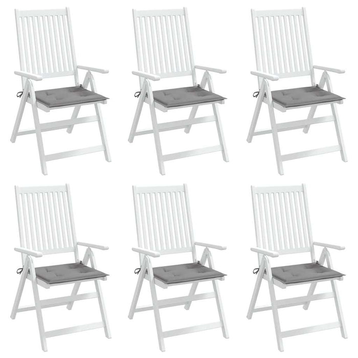 Perne scaune grădină 6 buc. gri 40x40x4 cm țesătură Oxford WALTI