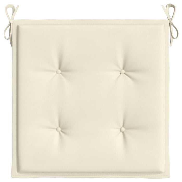 Perne scaune grădină 2 buc. crem 40x40x4 cm țesătură Oxford WALTI