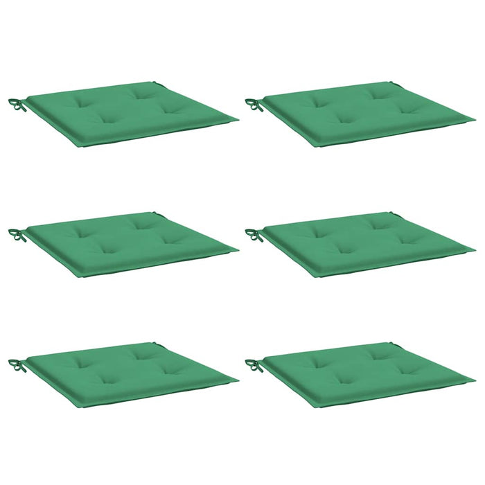 Perne scaune grădină 6 buc. verde 40x40x4 cm țesătură Oxford WALTI