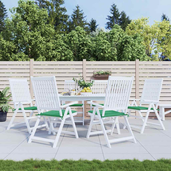 Perne scaune grădină 6 buc. verde 40x40x4 cm țesătură Oxford WALTI